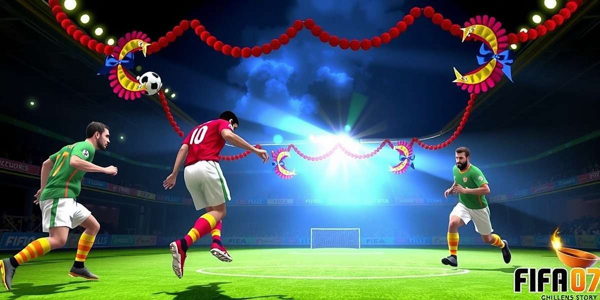 FIFA 07: Churchill Brothers Story Diwali Celebration FIFA 07: Churchill Brothers Story Diwali celebration in stadium with decorations and FIFA 07: Churchill Brothers Story watermark